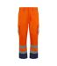 PRORTX Pantalon cargo haute visibilité pour hommes (Hi Vis Orange) - UTRW9197-1