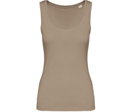 Débardeur écoresponsable - Femme - PAT341 - beige sable