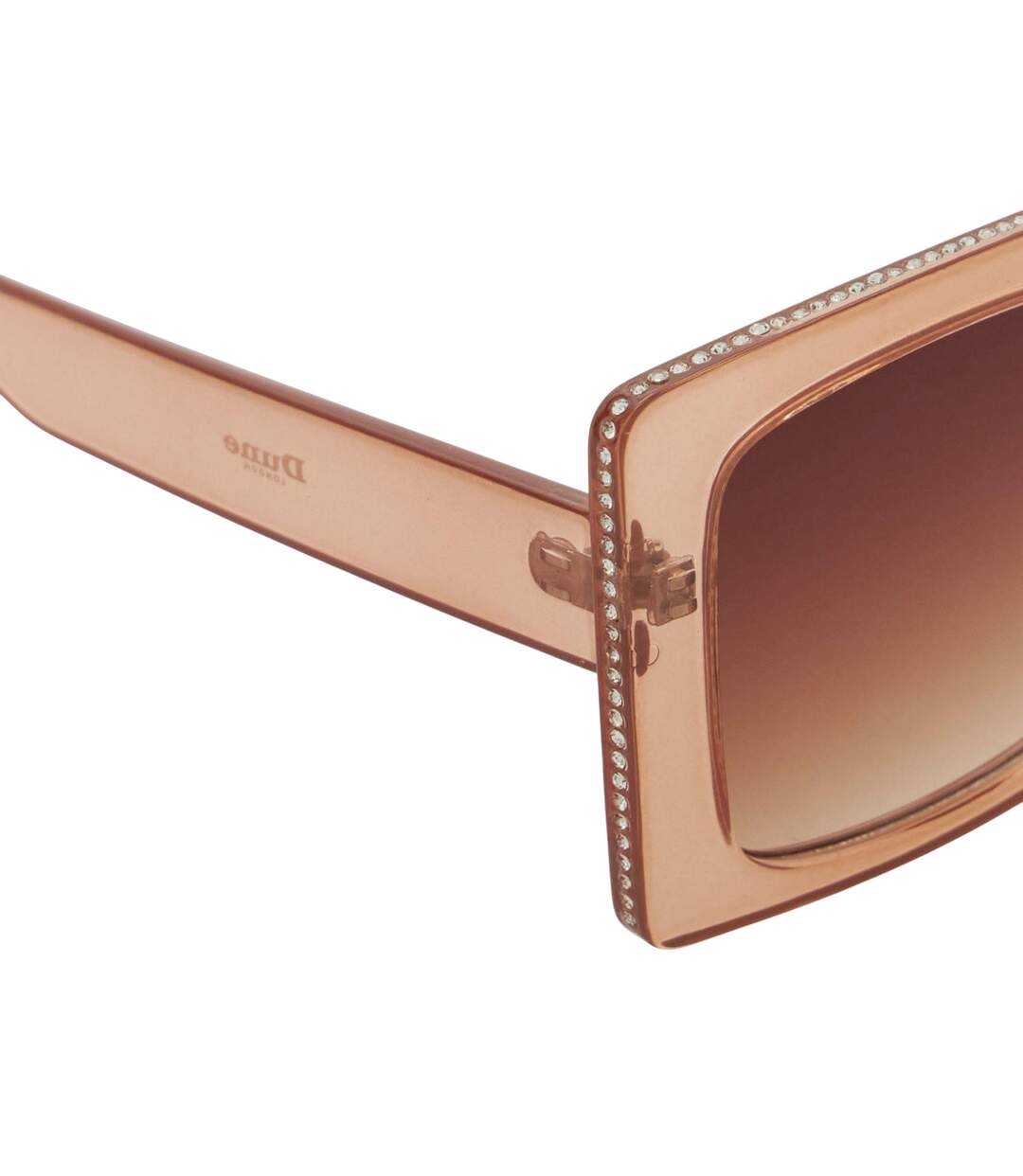 Glitzy Diamante Sunglasses One Size Pink Dune London-3
