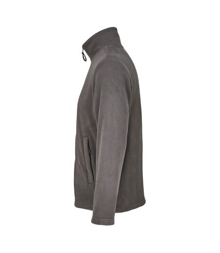 Unisex Adult Microfleece Jacket Charcoal SOLS