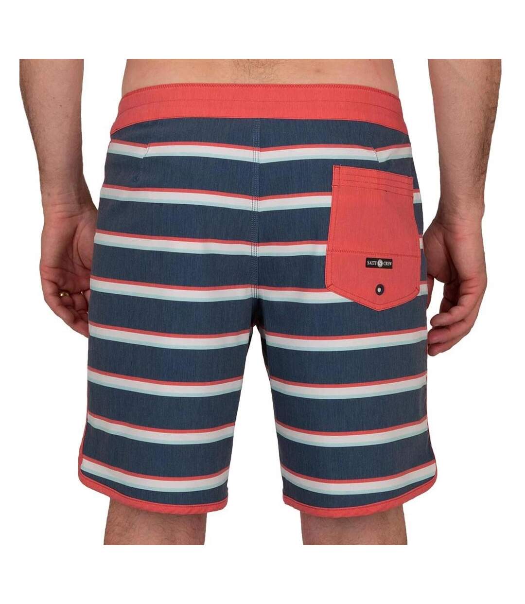 Short de Bain Marine/Rouge Homme Salty Crew Beachbreak - 28