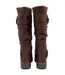 Womens/ladies Juniper Knitted Knee-high Boots Brown Lotus Shoes-2