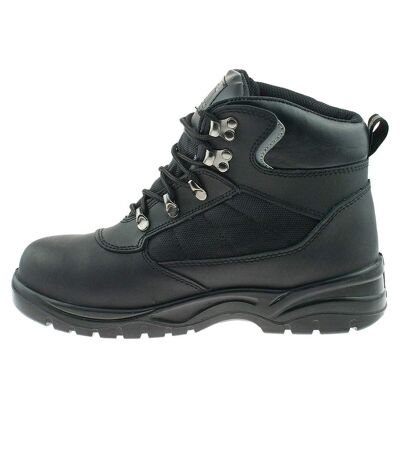 Mens safety waterproof hiker type toe cap boots black Grafters