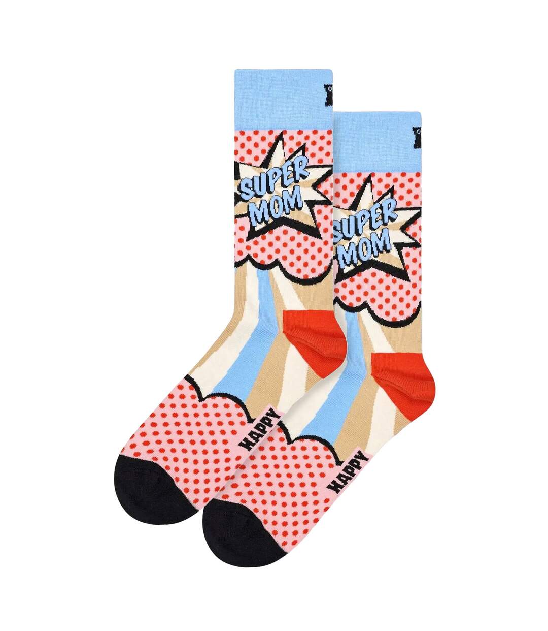 Super Mom Design Novelty Unisex Socks-1
