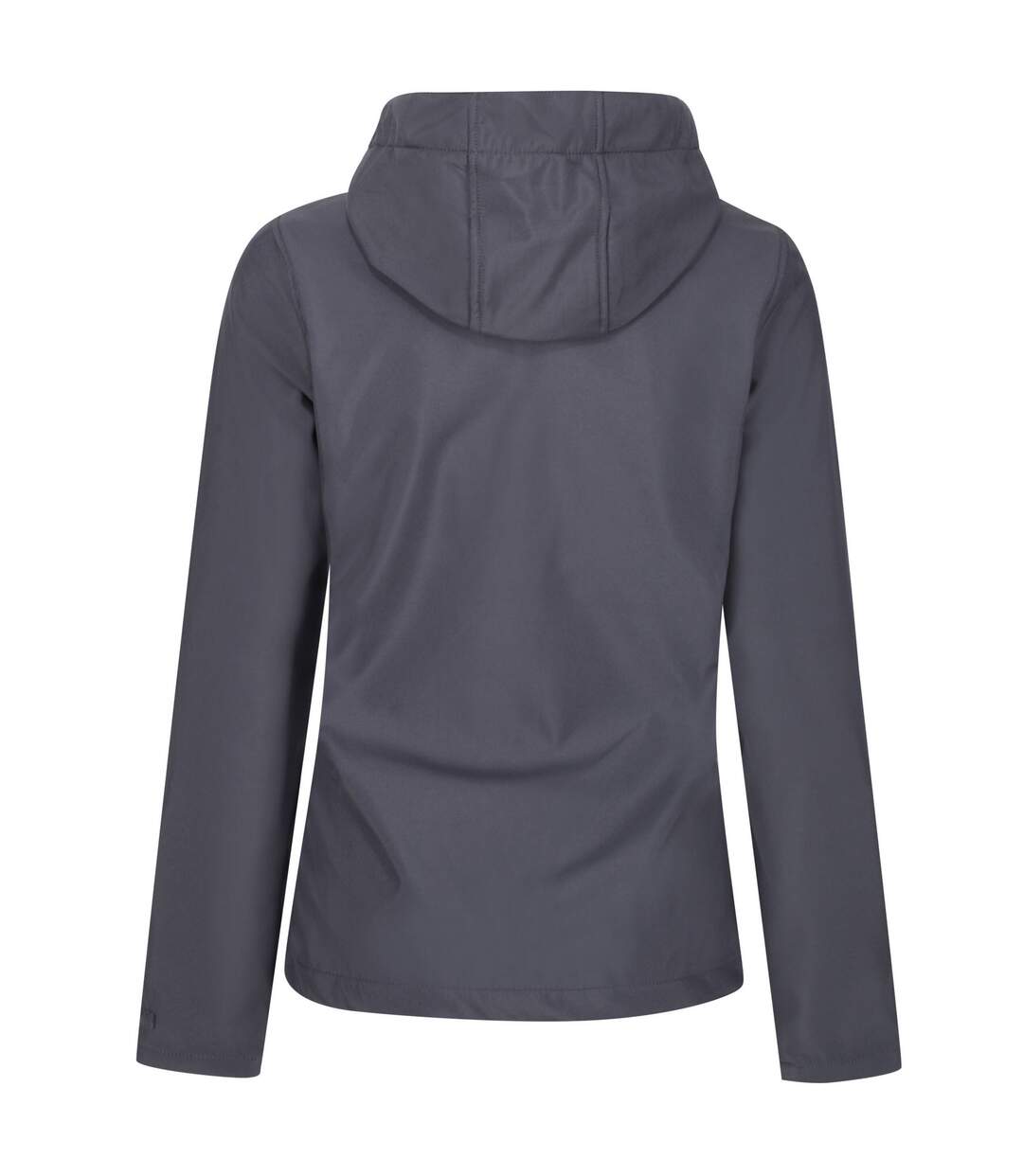 Womens/ladies Venturer 3 Layer Hooded Soft Shell Jacket Seal Grey Black Regatta-2