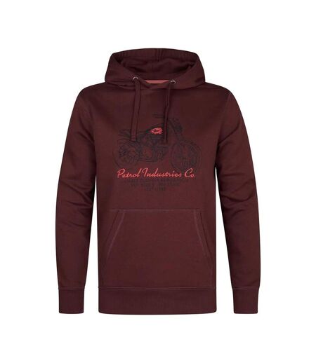Sweat à capuche bordeaux homme petrol industries print