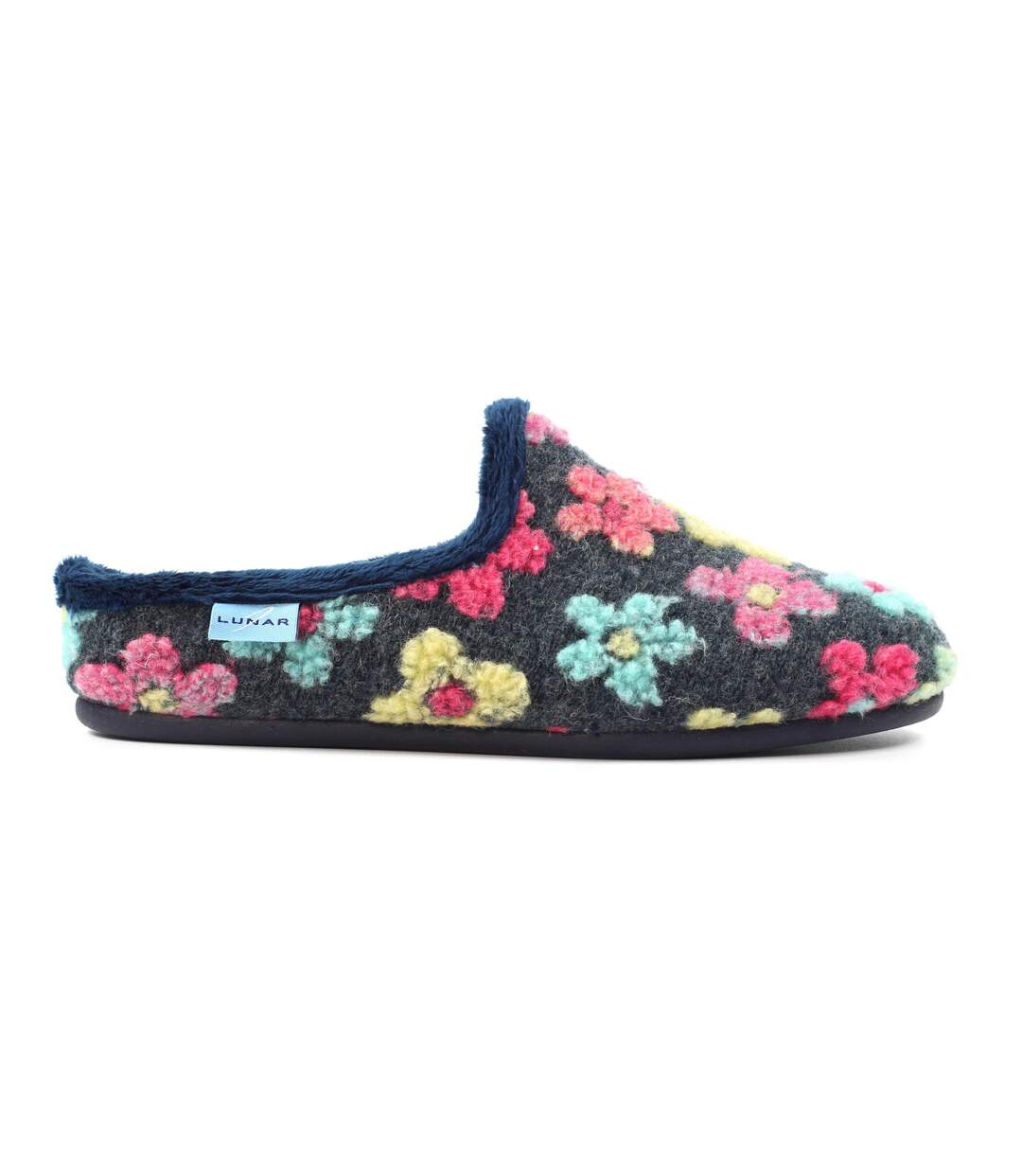 Chaussons Mules Dolly Femme Bleu Lunar-3