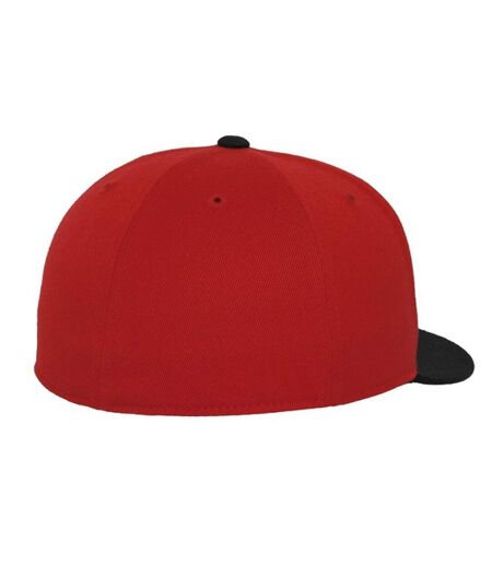 Casquette De Baseball Premium Rouge Noir Flexfit