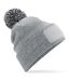 Bonnet Unisexe Pour Adultes Snowstar Printers Gris Chiné Noir Beechfield-1
