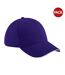 Lot de 2  casquettes adulte violet/blanc Beechfield