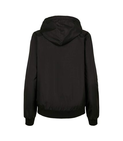 Build Your Brand Womens/Ladies Windrunner Two Tone Jacket (Black)