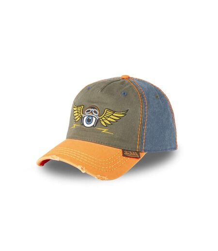 Casquette baseball en coton avec broderie effet usé Retro Eye Vondutch
