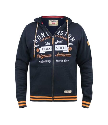 Mens D555 Flanders Kingsize Full Zip Hoodie Navy Duke