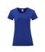 T-shirt iconic femme bleu cobalt Fruit of the Loom