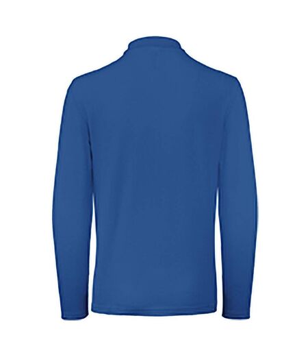 B&C ID.001 Mens Long Sleeve Polo (Regal Blue)