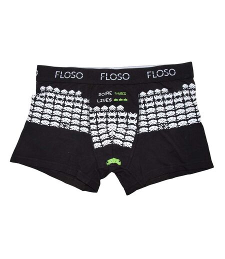 FLOSO Mens Retro Games Boxer Shorts (5 Pairs) (Black) - UTUT345