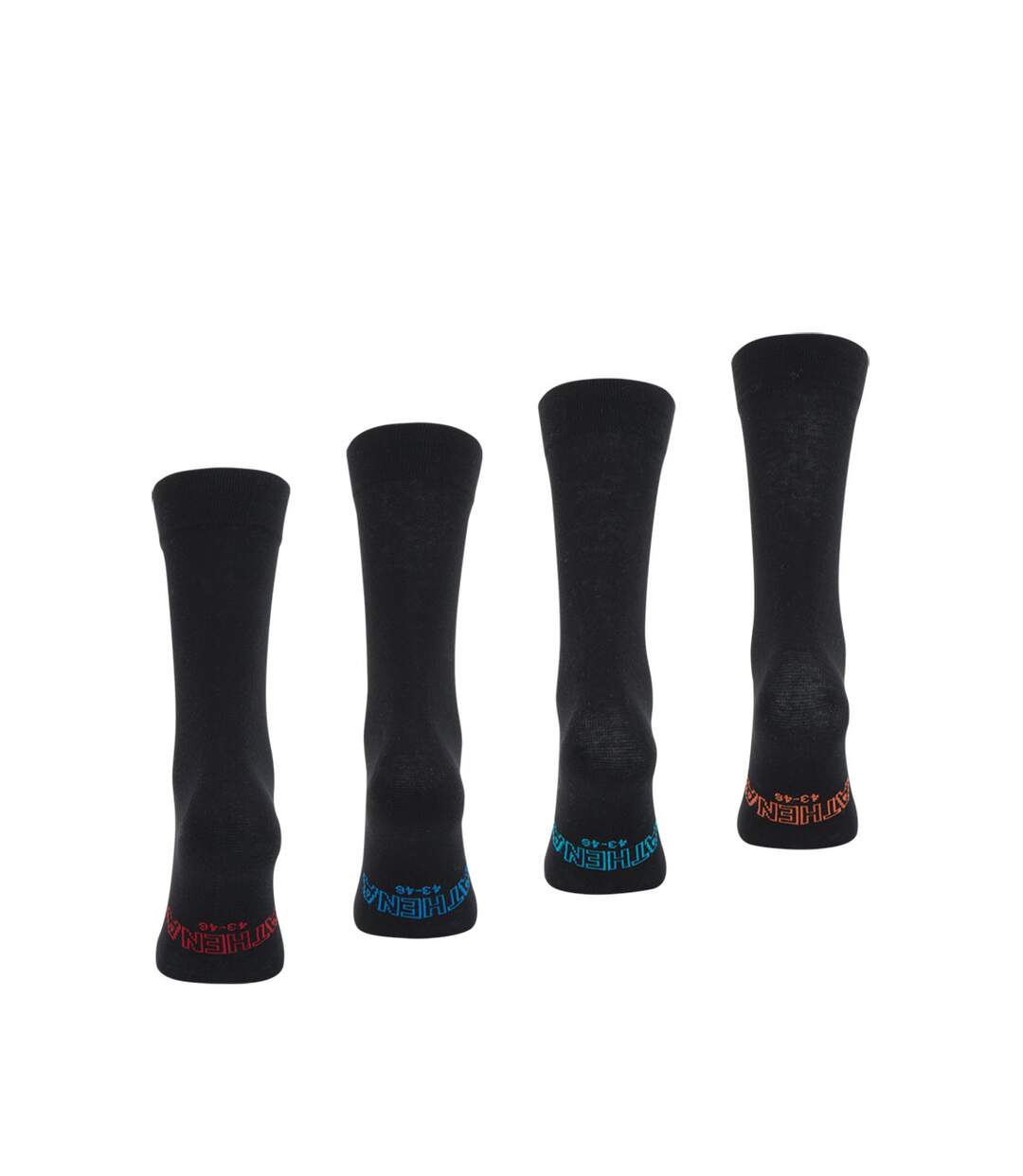 Lot de 4 paires de chaussettes hautes crew Ecopack Athena-3