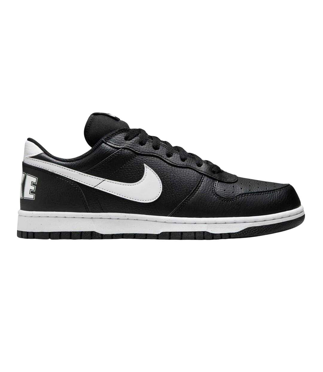 Mens Court Borough Swoosh Leather Trainers Black White Nike-1