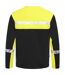 Mens Progression Hi-vis Long-sleeved T-shirt Black Yellow Projob-2