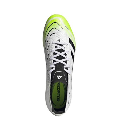 Unisex Adult Predator League Soft Ground Football Boots White Black Lemon Adidas