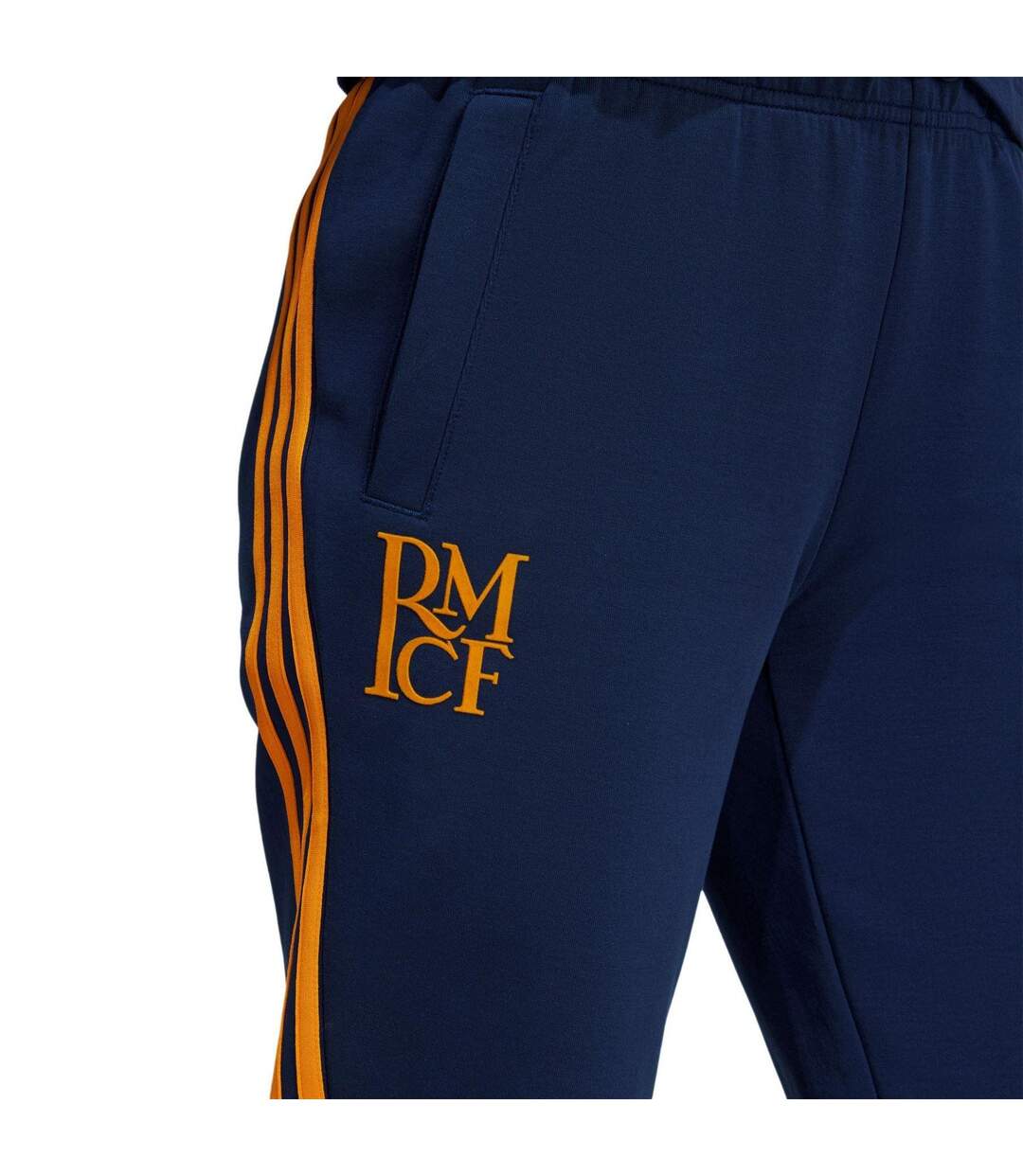 Pantalon De Survêtement Motif/style Real Madrid Cf Femme Bleu Marine Nuit Adidas-4