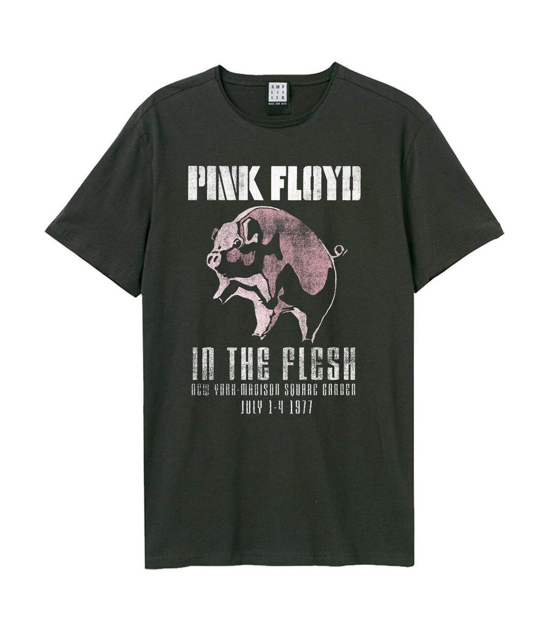Unisex Adult In The Flesh Pink Floyd T-shirt Charcoal Amplified-1