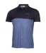 Mens Embroidered Collared Polo Shirt Denim Navy Calvin Klein-1