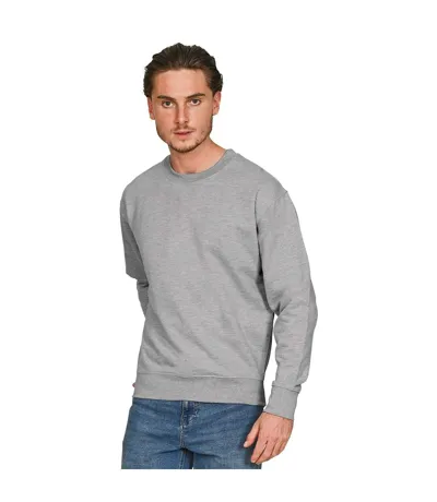 Mens Core Combed Cotton Regular Sweatshirt Ash Grey Casual Classics