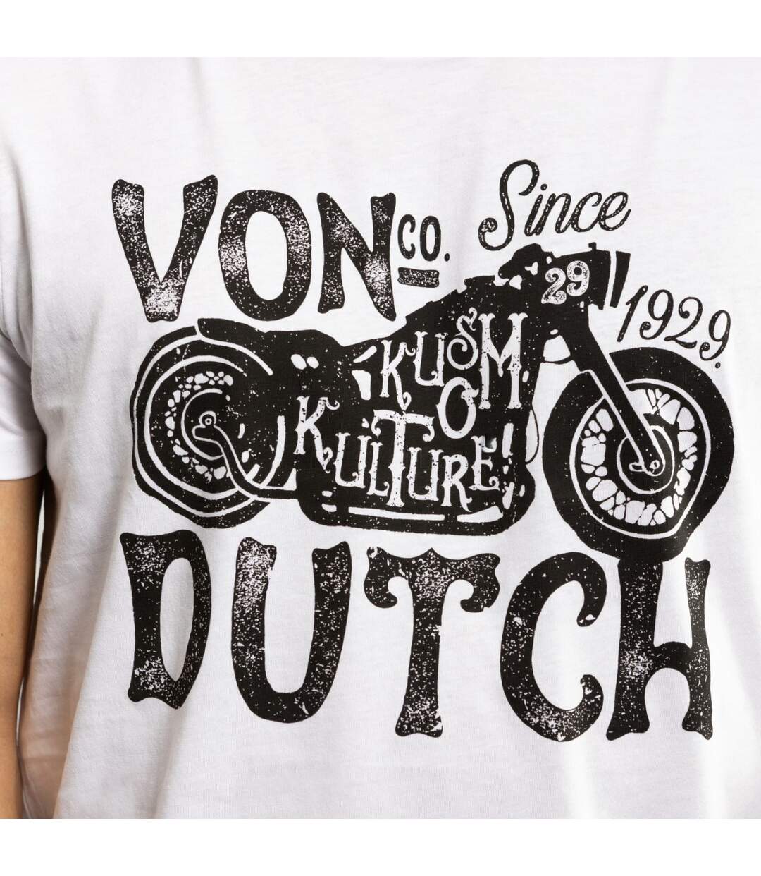 T-shirt col rond en coton homme Logo Vondutch-2