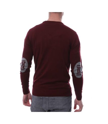 Pull over Bordeaux Homme Hungaria V NECK EDITION