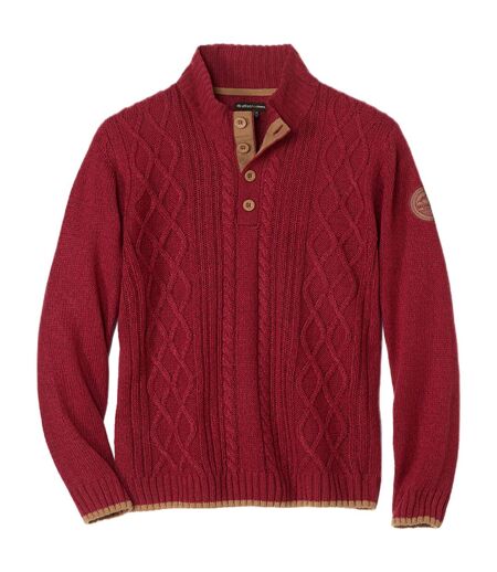 Le Pull Col Boutonné Tricot Torsadé Mountain