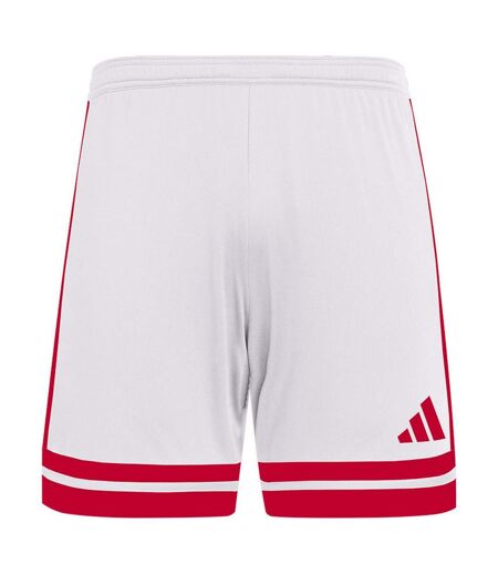 Short Squadra Homme Blanc Rouge Adidas