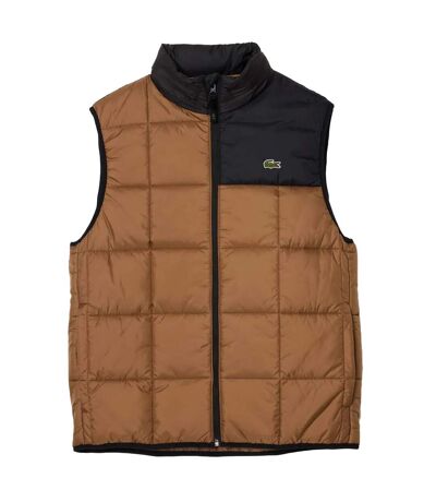 Doudoune sans manches homme marron Lacoste