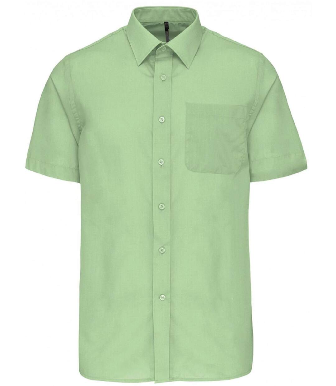 Chemise popeline manches courtes - K551- vert pistache - homme