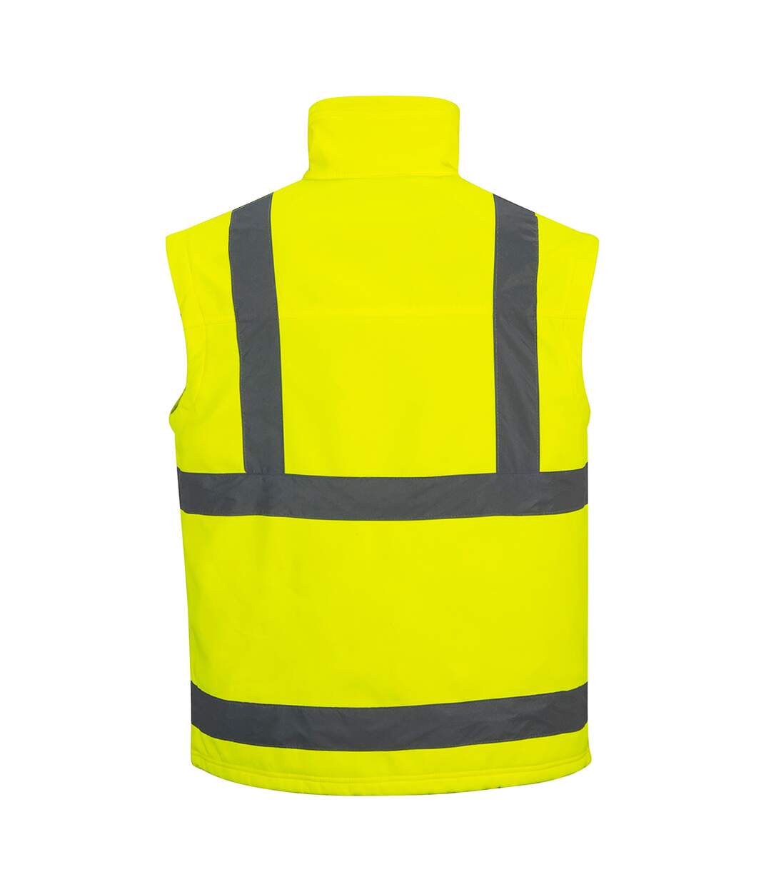 Mens 2 in 1 high-vis soft shell jacket yellow Portwest-2