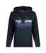 Womens/ladies topaz horse eco friendly pullover hoodie navy Weird Fish