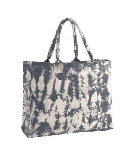 Tote Bag Motif/style Tie-dye Taille Unique Noir Naturel Westford Mill