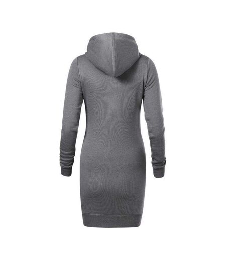 Robe À Capuche Snap Femme Gris Foncé Malfini