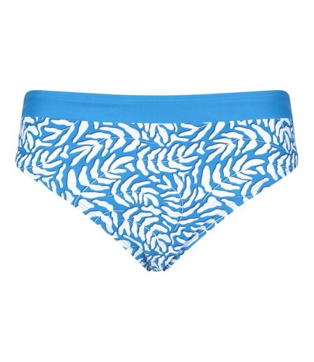 Womens/ladies ocean notion leaf print bikini bottoms blue Mountain Warehouse