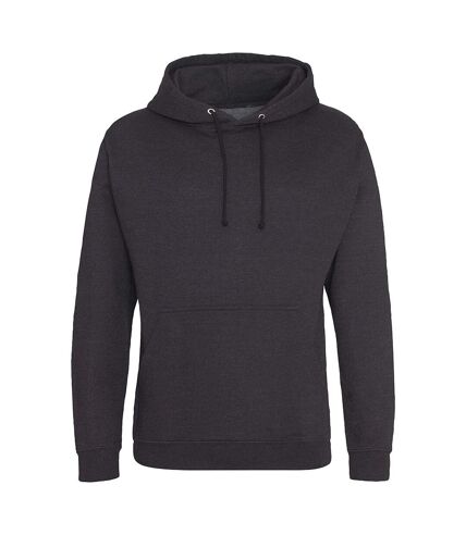 Awdis Unisex College Hooded Sweatshirt / Hoodie (Black Smoke)