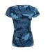 SOLS Womens/Ladies Camo Short Sleeve T-Shirt (Blue Camo) - UTPC2165