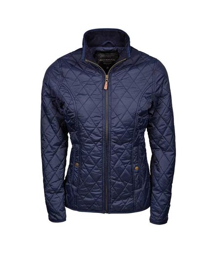 Blouson Matelassé Femme Marine Profonde Teejays Richmond Diamond