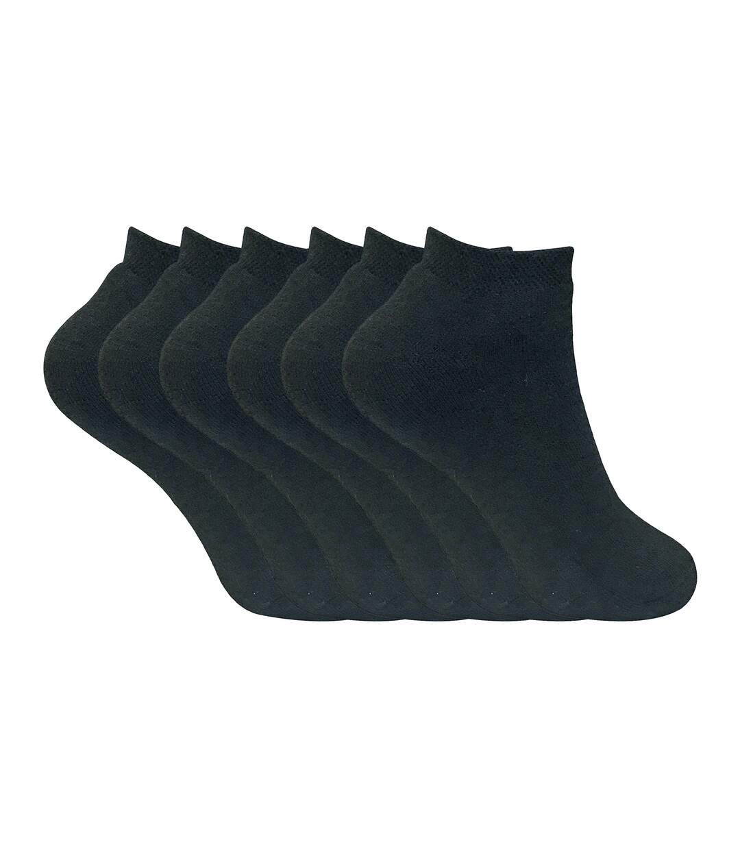 6 Pairs Ladies Cushioned Thermal Trainer Socks-1