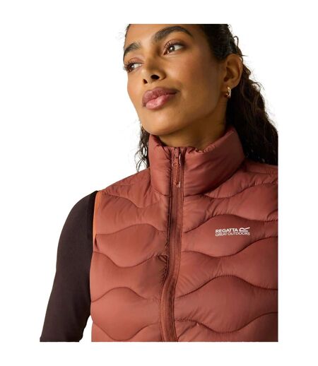 Doudoune Sans Manches Motif/style Matelassé Hydi Femme Rouge Brûlé Regatta
