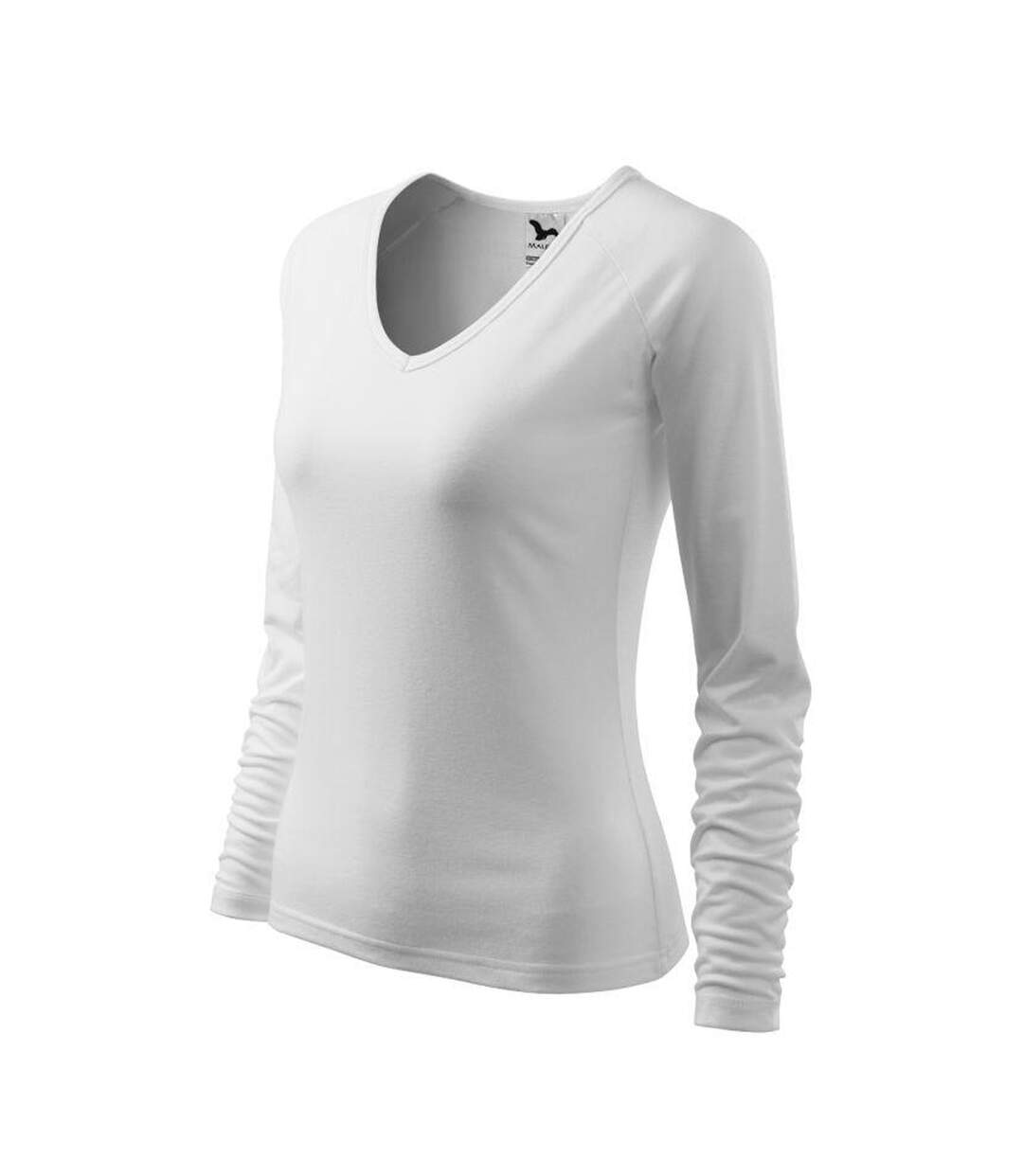 T-shirt Manches Longues Elegance Femme Blanc Malfini-3