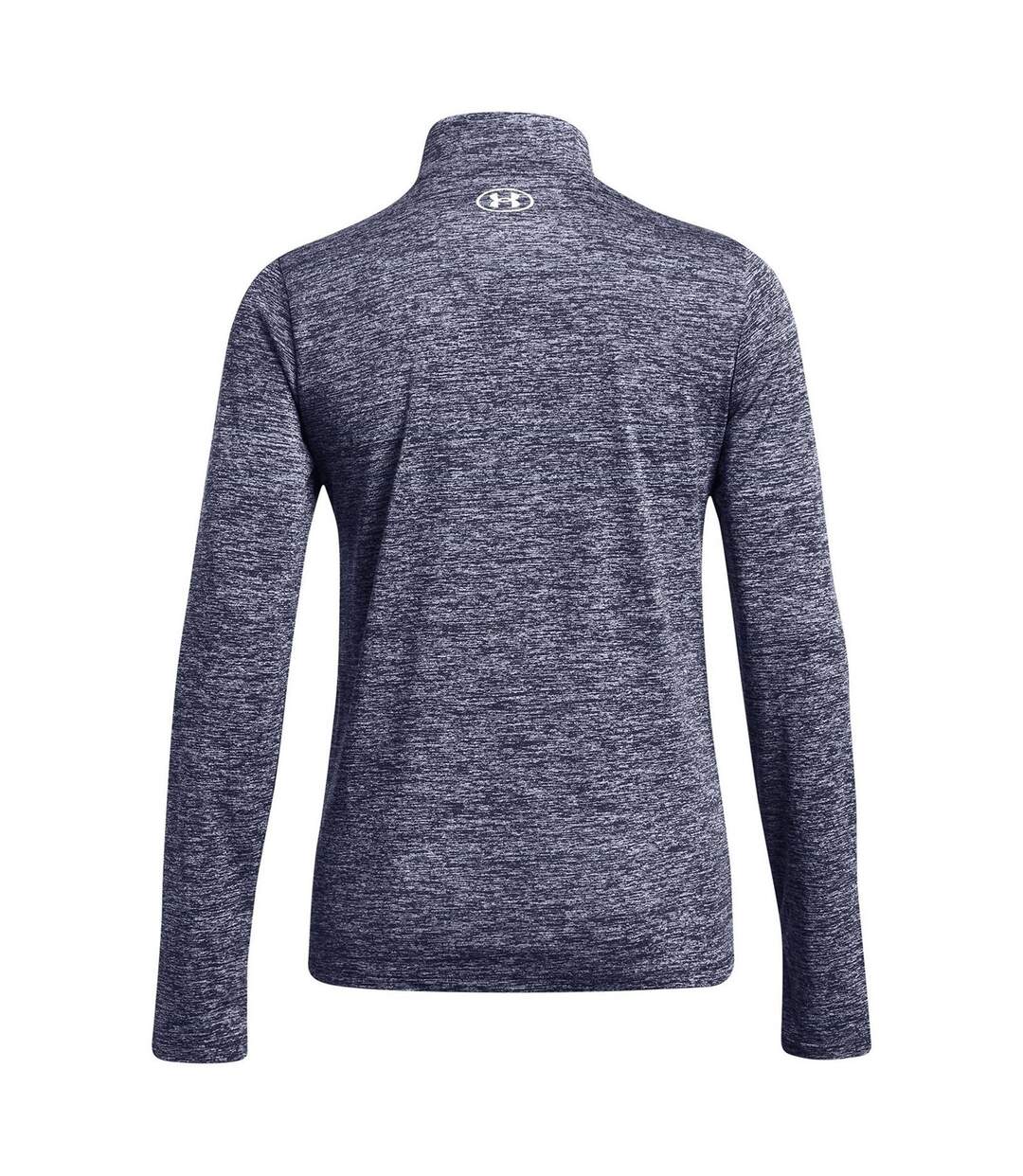 Womens/ladies Tech Textured Half Zip Top Midnight Navy Under Armour-3