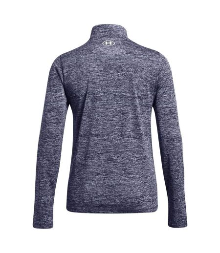 Womens/ladies Tech Textured Half Zip Top Midnight Navy Under Armour