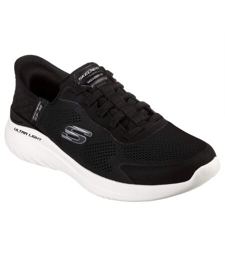 Mens bounder 2.0 emerged trainers black/white Skechers