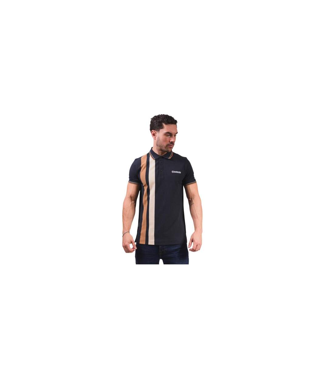 Polo Ss25 Homme Bleu Marine Lambretta-1