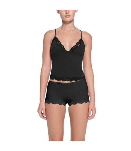 Womens/ladies Fits Everybody Lace Triangle Cups Camisole Onyx Skims